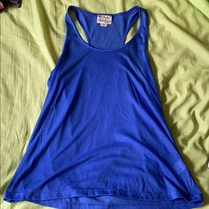 Pretty Rebellious Razorback blue top